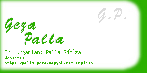 geza palla business card